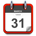 Tuesday - March 31 - Calendar Icon