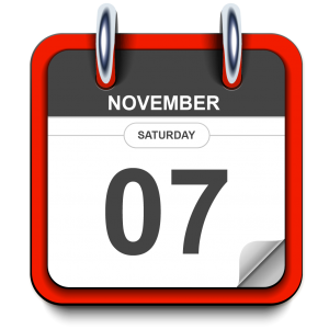 Saturday - November 07 - Calendar Icon