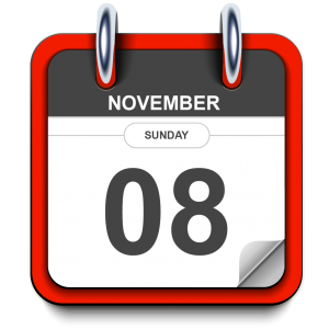 Sunday - November 08 - Calendar Icon